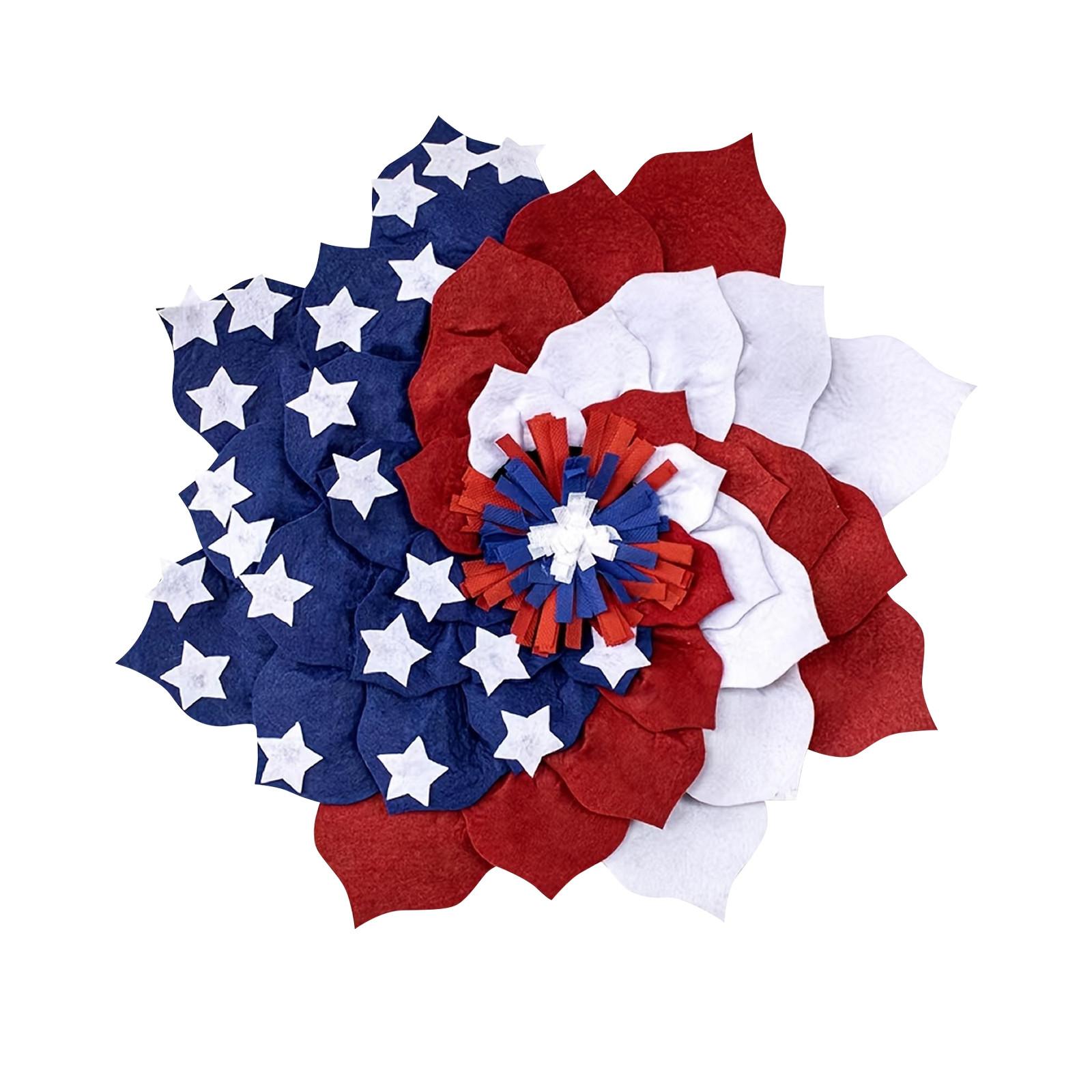 

Патриотический венок для входной двери, венок четвертого июля и декор ко Дню ветеранов