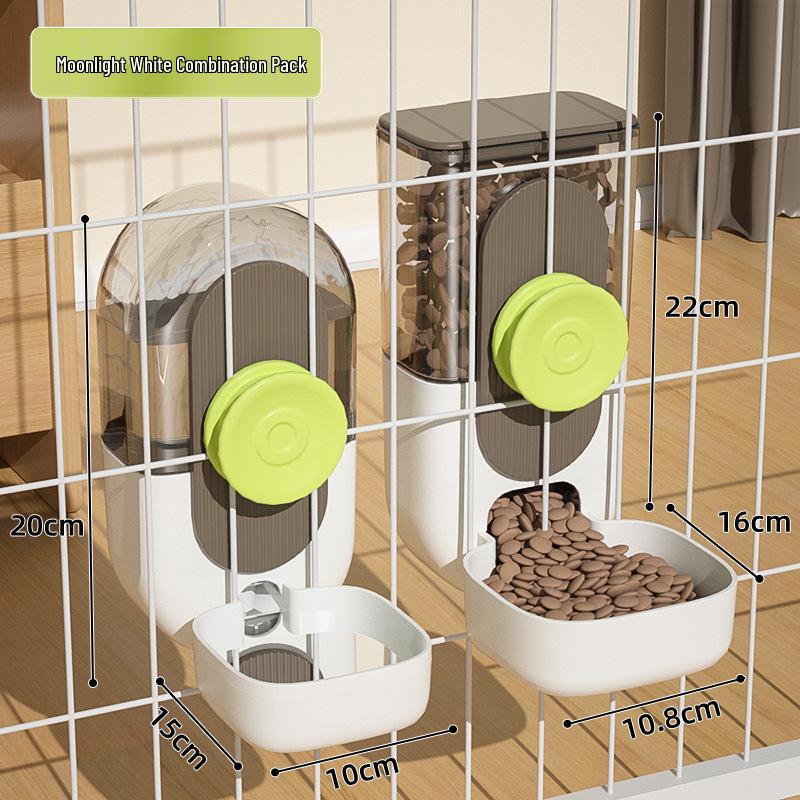 Automatische Tierwasserflasche mit Aufhängung & Katzennapf Set