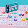 Children'S Bead Counting Game Large Class Toys Wooden Early Education Puzzle Learning Color Number Cognitive Teaching Aids