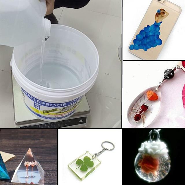 Factory Clear Crystal Epoxy Resin Liquid Coating for High Transparency Furniture Paint - Brush Application