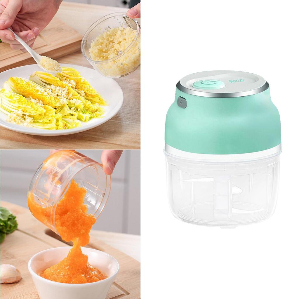 Electric Garlic Chopper Processor USB Charge - 150ml