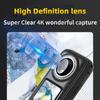 4K Actionkamera WiFi Sportkamera 150 graders vidvinkelobjektiv 1,4 tums pekskärm Anti-skak