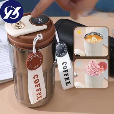Copo isolante inteligente de 450 ml para display de temperatura inteligente Copo de água isolante Garrafa de vácuo Copo de café