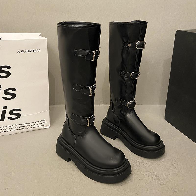 2025 new autumn and winter platform Martin boots British style retro versatile boots women's summer boots Western cowboy boots