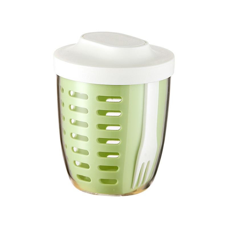 Salad Fruit Cup Double Layer Drainage Bowl For Office And School Use