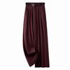Women's Spring/Autumn Wide-Leg Drape Pants - Small Size, Straight Casual Design