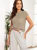 2023 Women's Two-Piece Casual Knit Sweater Set - Short Sleeve, Comfortable Fashion Outfit