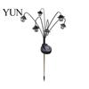 Outdoor Pumpkin Witch Hat Lights Halloween Solar Garden Lights, Decorative Ghost String Pathway Fixtures IP54 Waterproof LED Path Lighting for