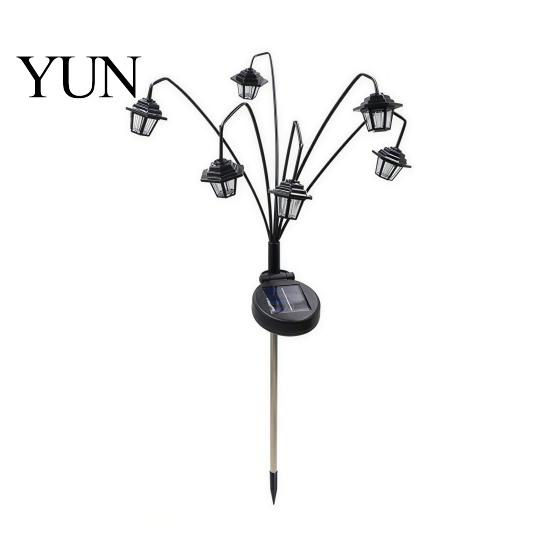 Outdoor Pumpkin Witch Hat Lights Halloween Solar Garden Lights, Decorative Ghost String Pathway Fixtures IP54 Waterproof LED Path Lighting for