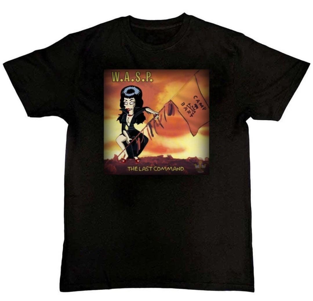 Simpsons W.A.S.P. Band Graphic Print Mens T-Shirt S