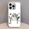 F-Flork Stick Figure Memes Phone Case For iPhone 17,16,15,14,13,12,11,Pro,Max,Plus,SE,Air,Mini Anti Fall White Bumper