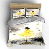 Butterfly Girl Canvas Art Set Soft Comfortable Duvet Cover Bedding Set Included 1*Duvet Cover & 2*Pillowcases, Gift