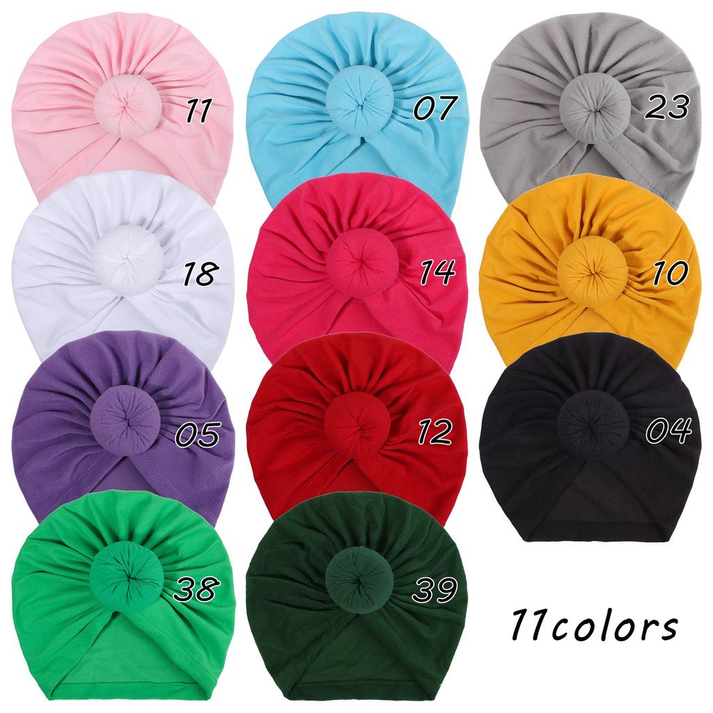 Infant Turban for Newborn Hat Elastic Baby Hat Soft Catton Nylon Headband Toddler Hats Bonnet Girl Caps Girls Hair Accessories