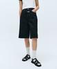 Malittepeulangsowajeobeo W Long Bermuda Denim Pants Black