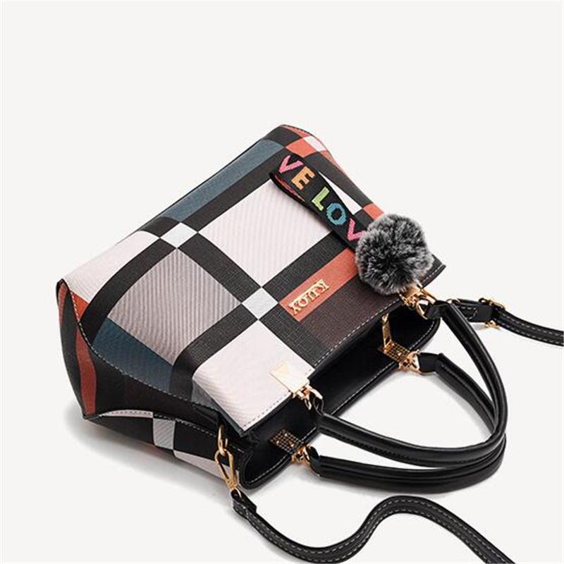 Móda Patchwork Ženy Taška cez rameno Dámy Kožená taška Crossbody Tašky Messenger Tašky Kabelky Vedlá Veľkokapacitné Dámske Tašky