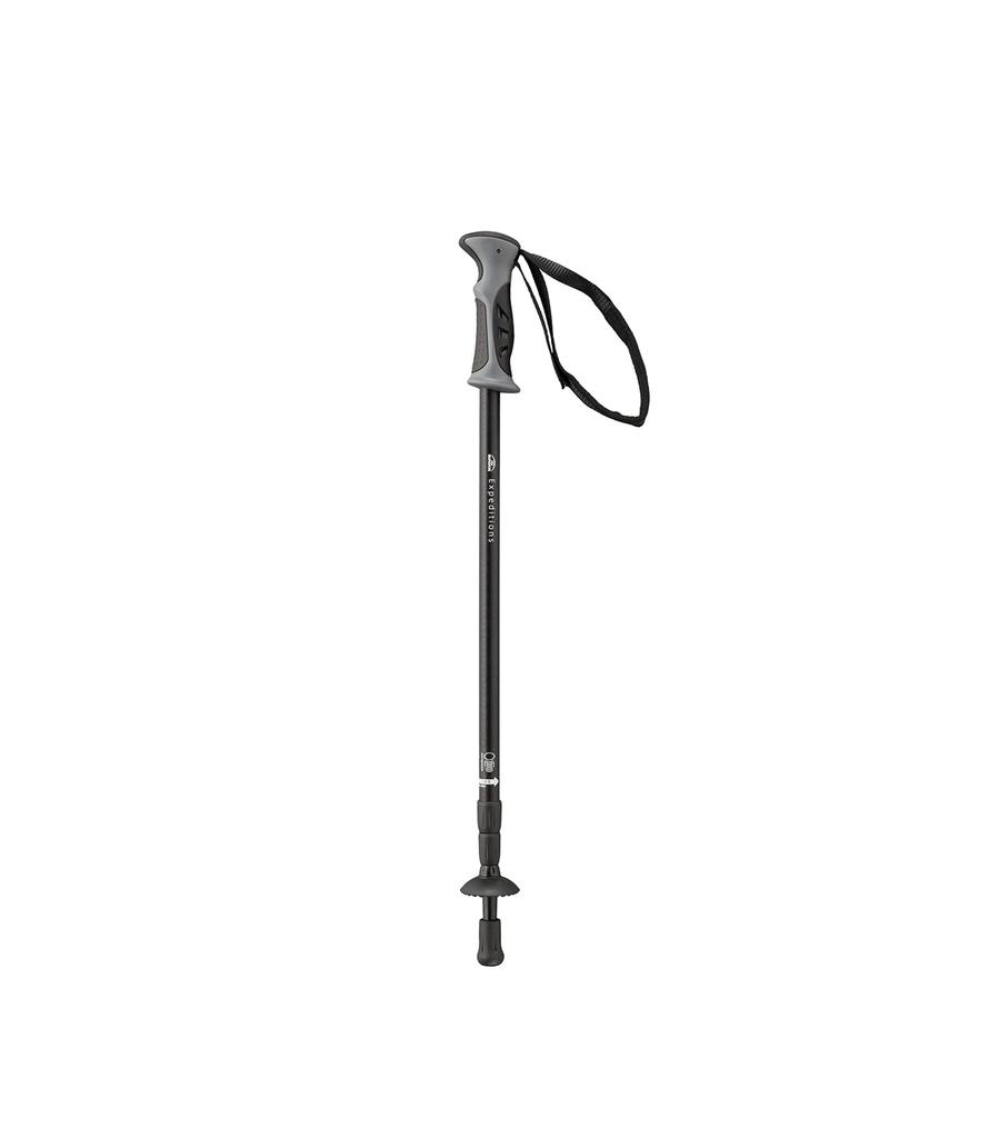 BUNDOK Trekking Pole System 3, Black, I-Type, BD-463BK, Aluminum, Telescopic, Single Pole, with Snow Basket