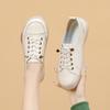 Cowhide White Shoes for Women In Summer for Women Breathable Shallow Mouth Korean Style Soft Sole Versatile Single Shoes Flat Shoes