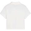 Puma Classics Polo Baby Tee Women Tops White 628048-02