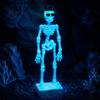 Unique Aquarium Bubbler Dancing Skeleton Bubbler, Glow-in-The-Dark with Air Driven Moving Ornament Action, Decorative for Freshwater Saltwater