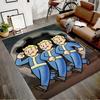 1pc NUKA-BOMBS Fallout1 Design Printed Area Rug Carpet for Bedroom Living Room Home Decor Rugs Mat Non Slip Mat Rug for Bedside