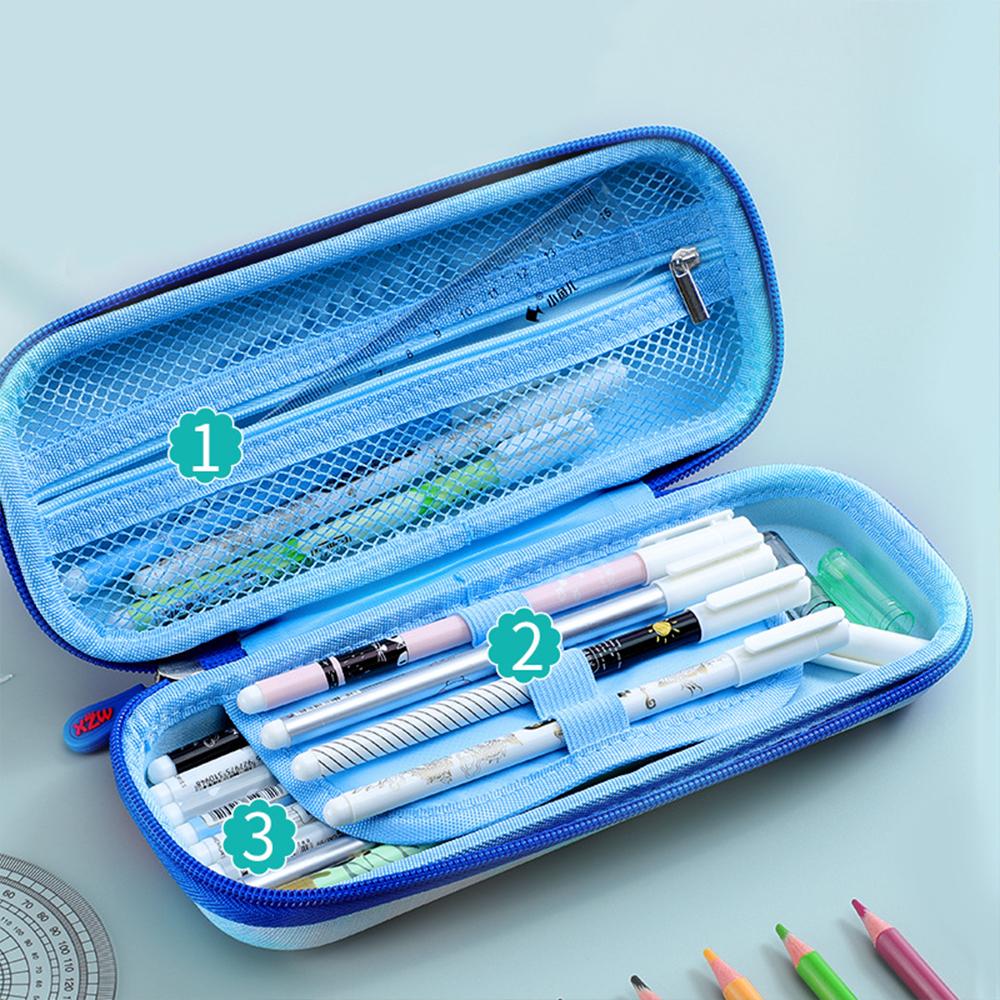 Boys' Large Capacity Stationery Box 3D Multifunctional Pencil Box Primary School Waterproof Pen Bag Girls' Makeup Bag