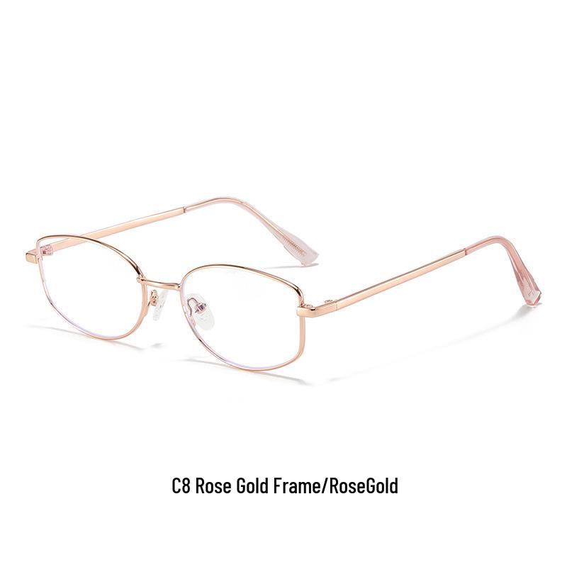 

Минималистичные очки из золотой проволоки в корейском стиле для женщин - Высококлассные, Подходят для близорукости, Маленькая оправа для круглых лиц