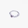 Kiee Oshimu (Silver 925) 005 Half Chain Plum Ring