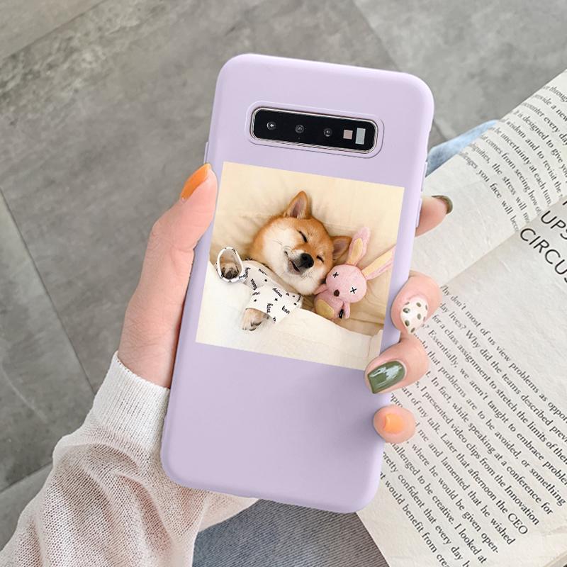 Coque Pour Samsung Galaxy S10 Plus S 10 S10E Housse Fleur Feuille Cœur Silicone Souple Fundas Pour Samsung S10 S10e Coque Mode Coquille