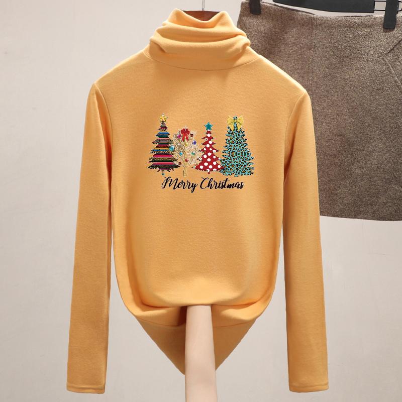 Christmas tree heat patches, holiday gifts, heat press, glue, clothing stickers, hooded sweatshirts, Diy T-shirts, clothing stickers