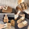 thick-soled snow boots women's velvet thermal cotton shoes, new winter Birkenstocks women's Birkenstocks hairy shoes loafers