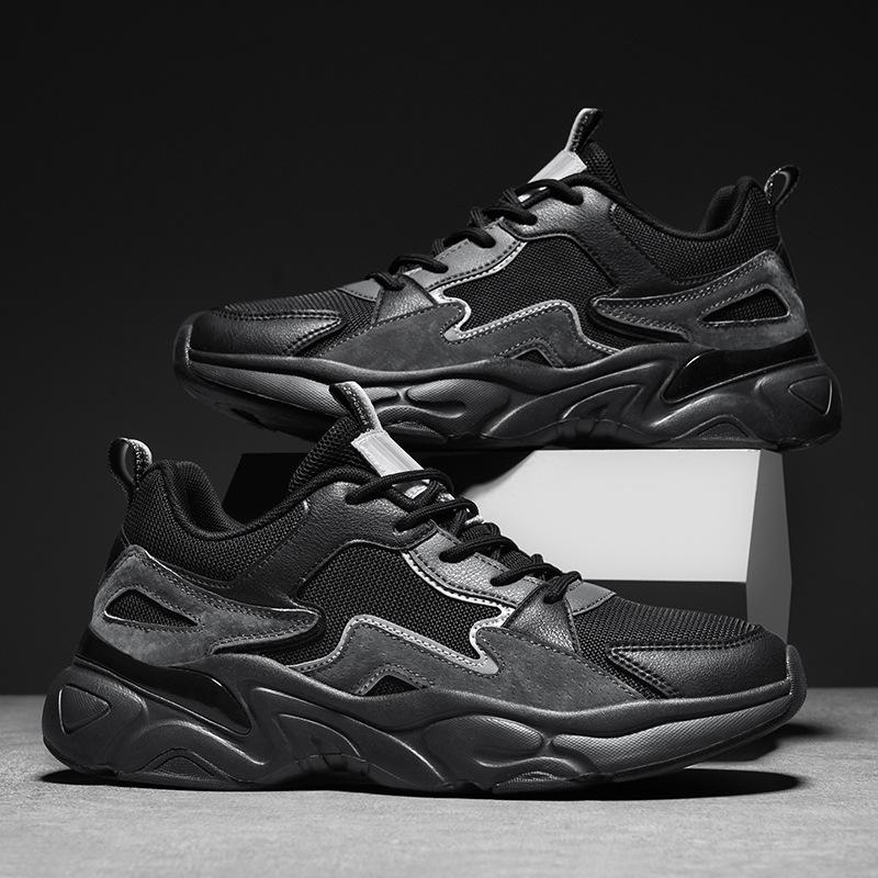 Men's Shoes Four Seasons New Mesh Breathable Sports Shoes Simple Fashion Platform Youth Casual Shoes Men