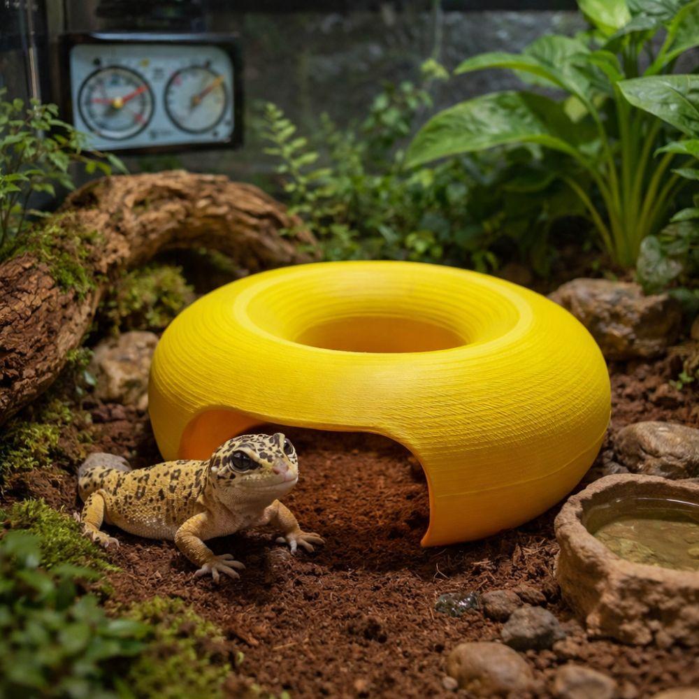 Landscaping Reptile Shelter Unique 3D Printed Cave Practical Reptile Caves  Reptile Terrarium