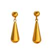 Stainless Steel Water Drop Pendant Necklace Women Minimalist Elegant Chain Jewelry Set With Earrings