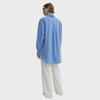 Siyuan 25 Early Spring Light Luxury High-Count Cotton Solid Color Long-Sleeve Silhouette Shirt for Women