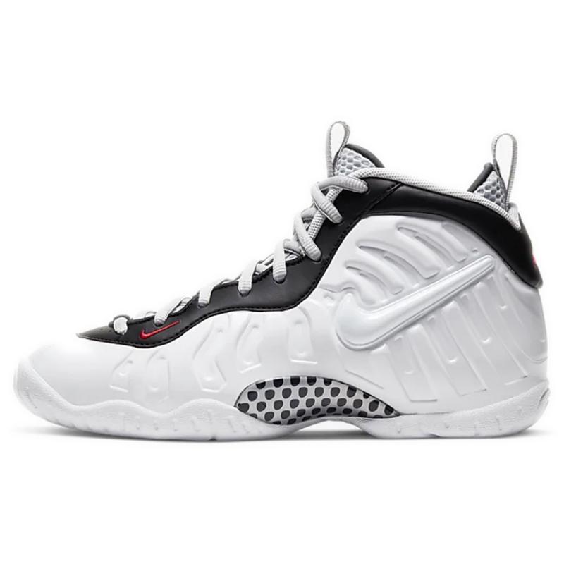 

Nike Air Foamposite Pro White Black University Red GS Sneakers 644792-103 35.5