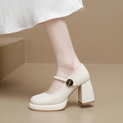 Scarpe Lolita in Vernice da Donna Mary Jane con Plateau e Tacco Chunky Perfette per Cosplay Harajuku e Feste in Costume