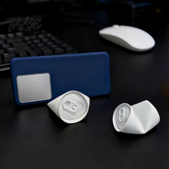 Desktop Phone Holder 3D Printed Can-Shaped Stand, Creative Tilted Soda Can Desk for Cellphones, Mobile Anti-Slip Support Watching Videos, Minimalist