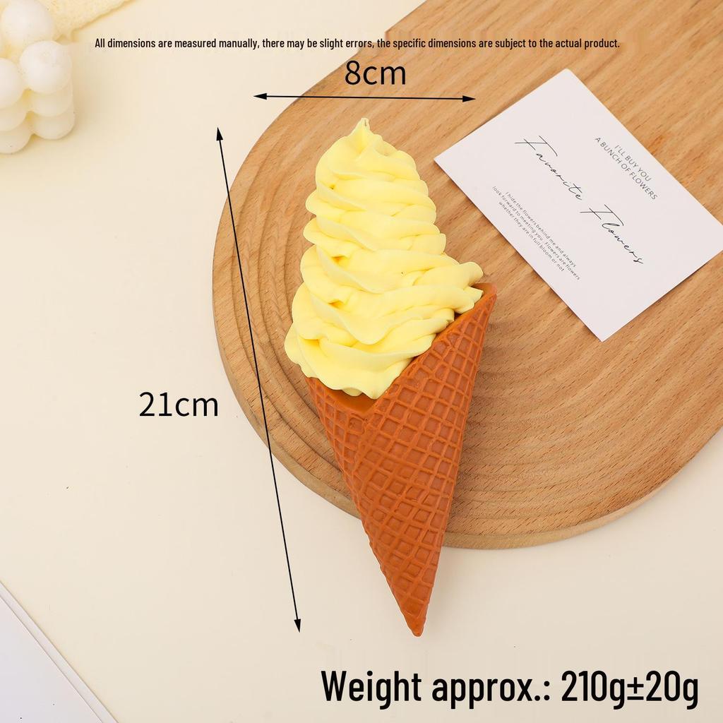 Giant Burger and Ice Cream Cone Model Ornament for Display