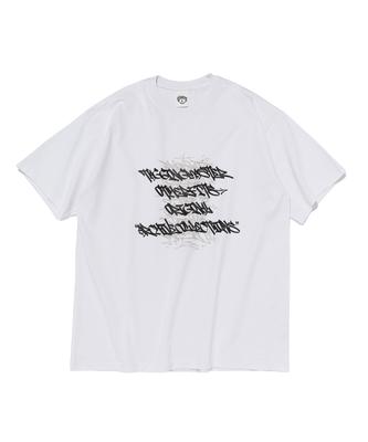 OTHERFITS Urban Graffiti Lettering Short Sleeve T-Shirt (White)