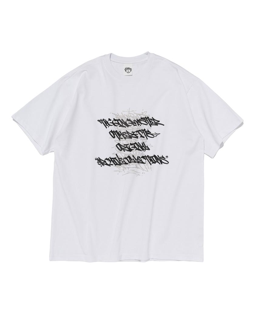 OTHERFITS Urban Graffiti Lettering Short Sleeve T-Shirt (White)