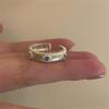 Sterling Silver Niche Design Open Ring: Korean Style, Stackable, Colorfast, Light Luxury
