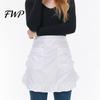 Waterproof Apron with Pockets Half Butterfly Bow & Lace Hem Waist for Kitchen Design Coffee Shop Bistro Adjustable Ties Cafe Server Waitress
