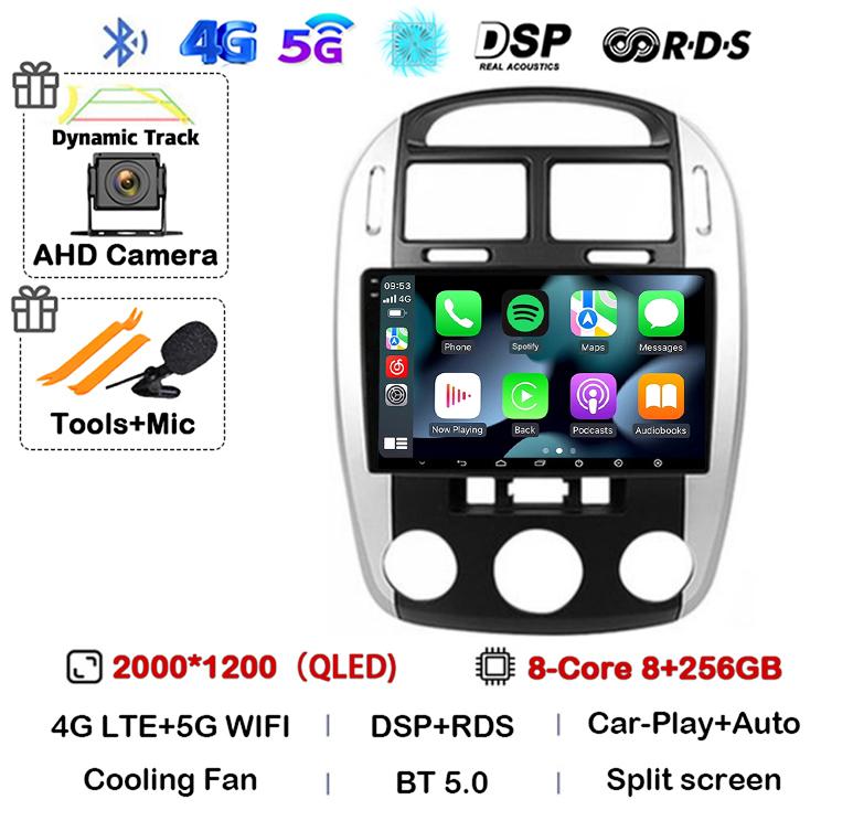 Android 14 Car Radio For Kia Cerato 2004 - 2008 Multimedia Video Player Navigation GPS Carplay Auto WIFI 360 Camera Audio Stereo