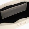 Calvin Klein Fashion Classic Minimalist Metal Letter Zipper Mixed Material Shoulder Bag Medium Women Bags Milk-White DH3237-67U