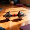 TLXT Adjustable Cast Iron Dumbbell Barbell Set