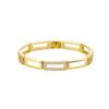 Chain Cuban Bracelet Iron Micro Insert Full Zirconia Hip-hop for Bestseller Unisex Square Grid