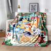 Christmas Friends Personalized Name Blanket Gift Personalized Blanket Comfortable Suitable for Couch Home Decor Livingroom Nap for All Occasions