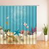 Ocean Colorful Fish Cartoon Shower Curtains Bathroom Curtain Waterproof Polyester Fabric Decor Bath Curtain 180*180Cm With Hooks