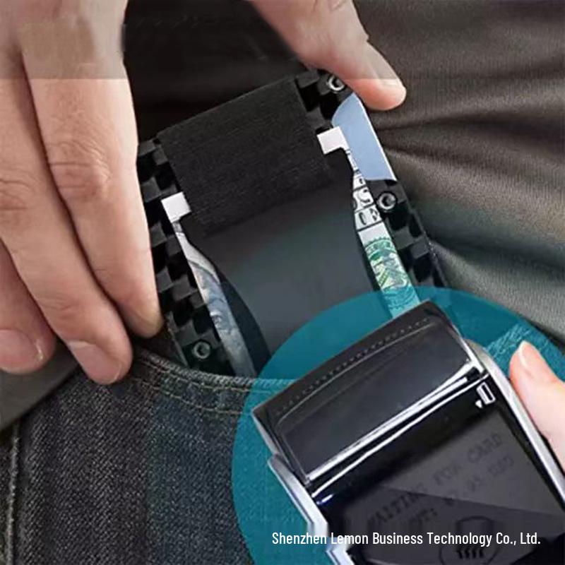 Hot Selling RFID Anti-theft Carbon Fiber Metal Card Holder Wallet with Money Clip