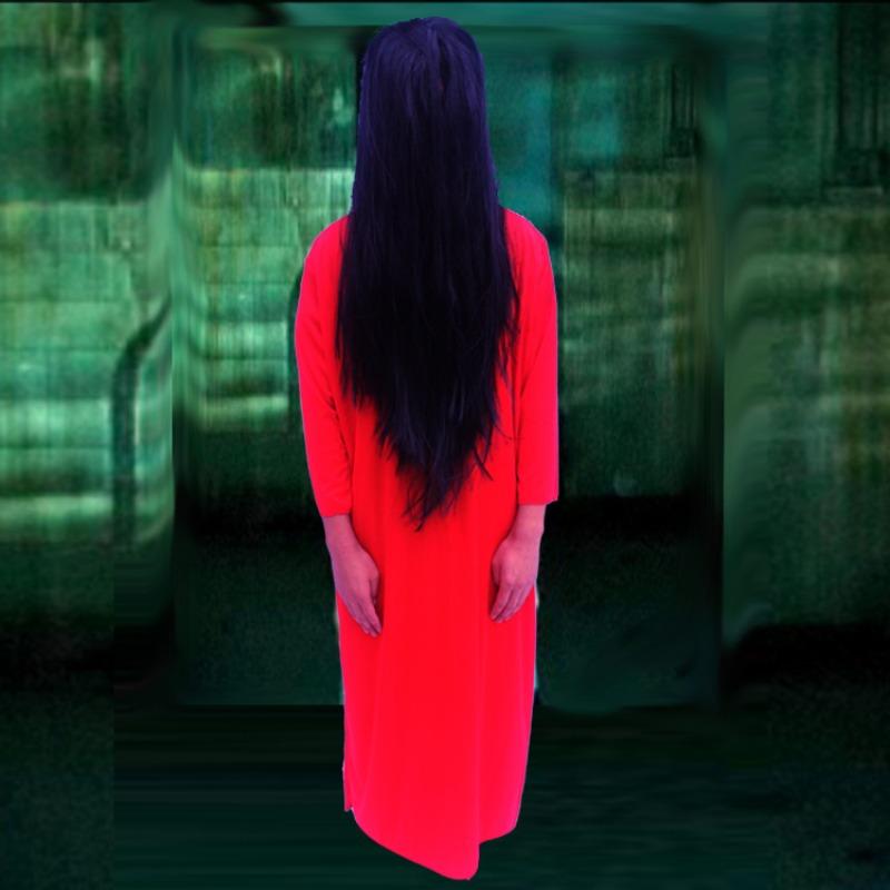 Halloween Costume Red Ghost Clothes Sadako Costume Scary Pen Fairy Ghost Qing Dynasty Zombie Costume Ghost Clothes